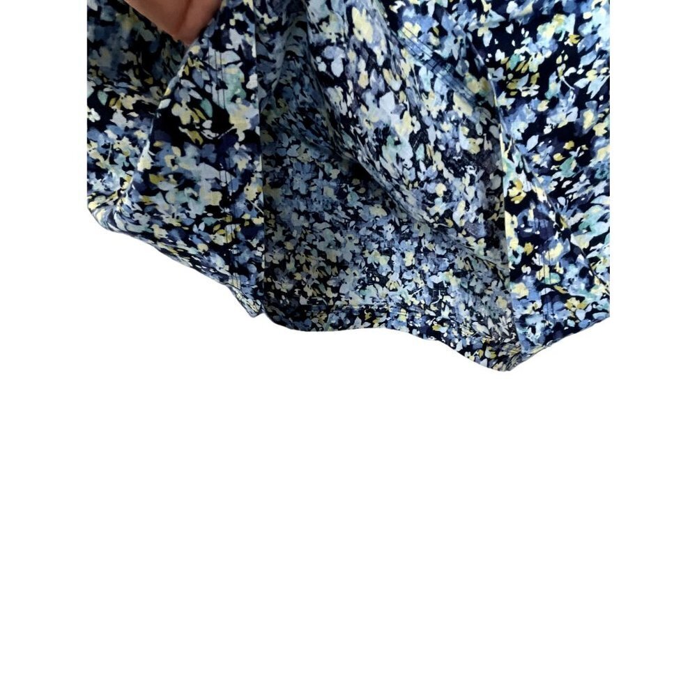 J.Jill Love Linen Blue Floral Midi Dress Petite Small - Picture 12 of 12
